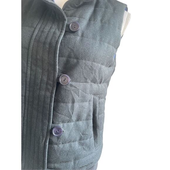 Patagonia Women’s Vagabunda Quilted Fleece Neck Puffer Vest Dark Gray S - Picture 7 of 15